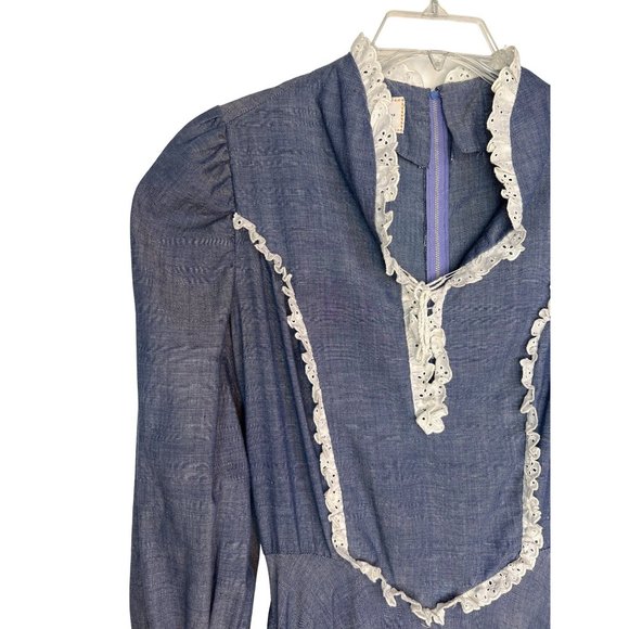 Vintage Handmade Bird Watchers Prairie Maxi Dress - Picture 4 of 11